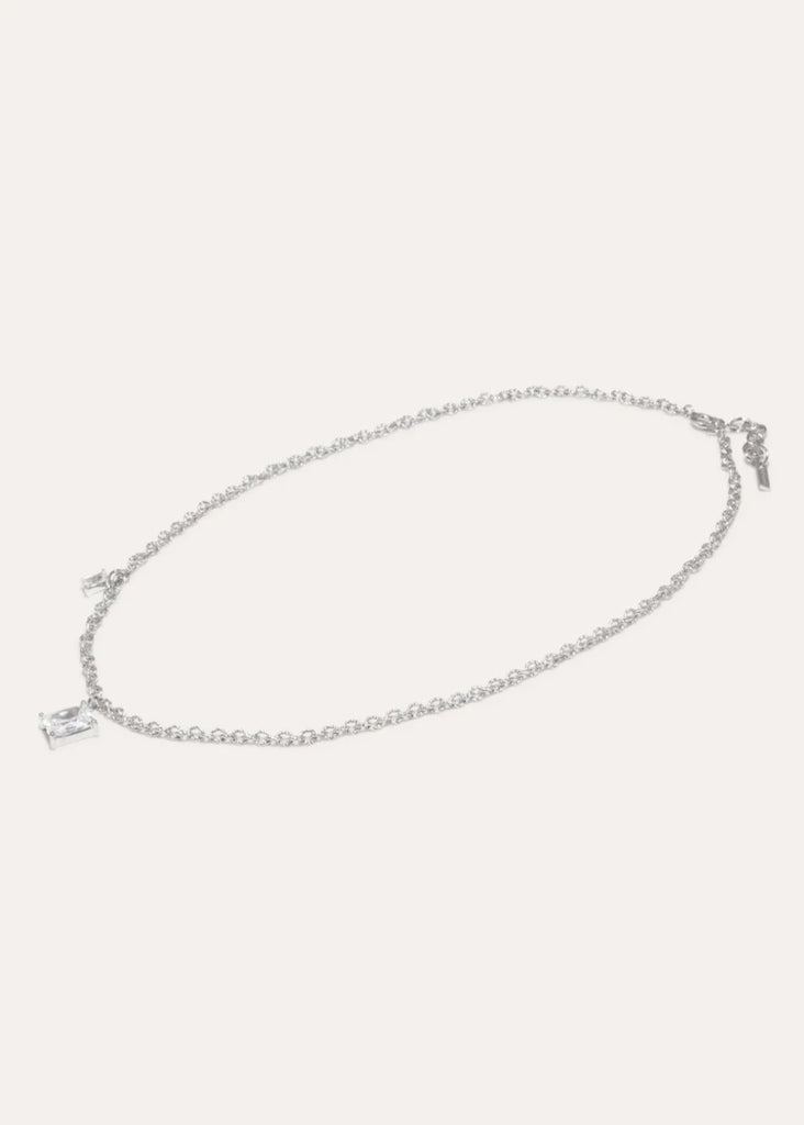 Rhodium Plated Sterling Silver with Cubic Zirconia | Tula's Online Boutique 