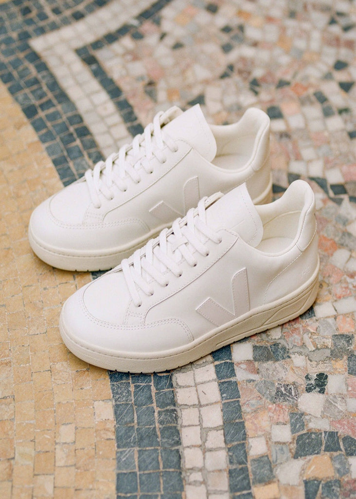 VEJA North America V-12 Leather in Extra White | Tula's Online Boutique