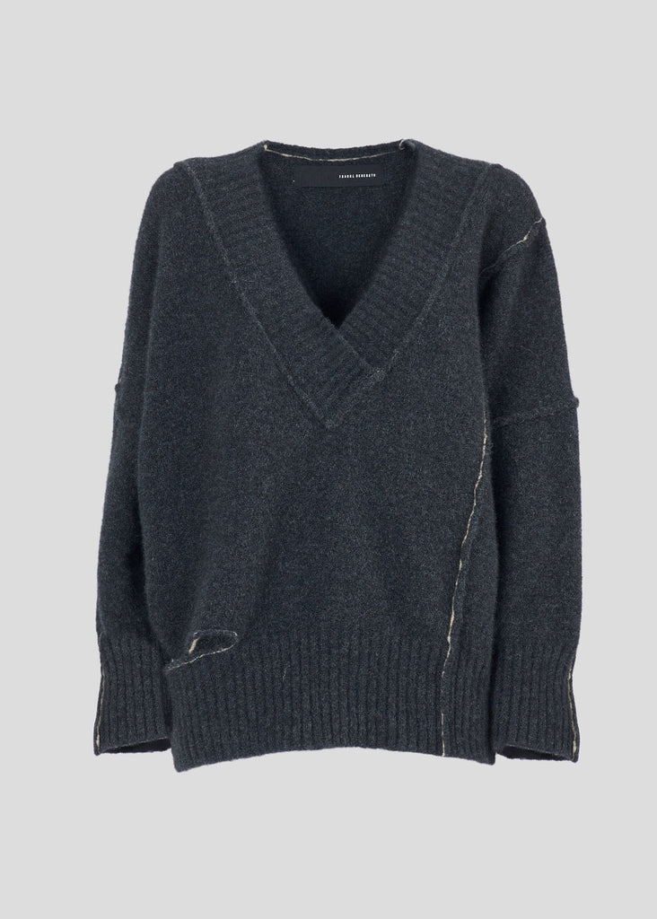 Isabel Benenato Yak V-Neck Sweaterflat | Tula Online Boutique