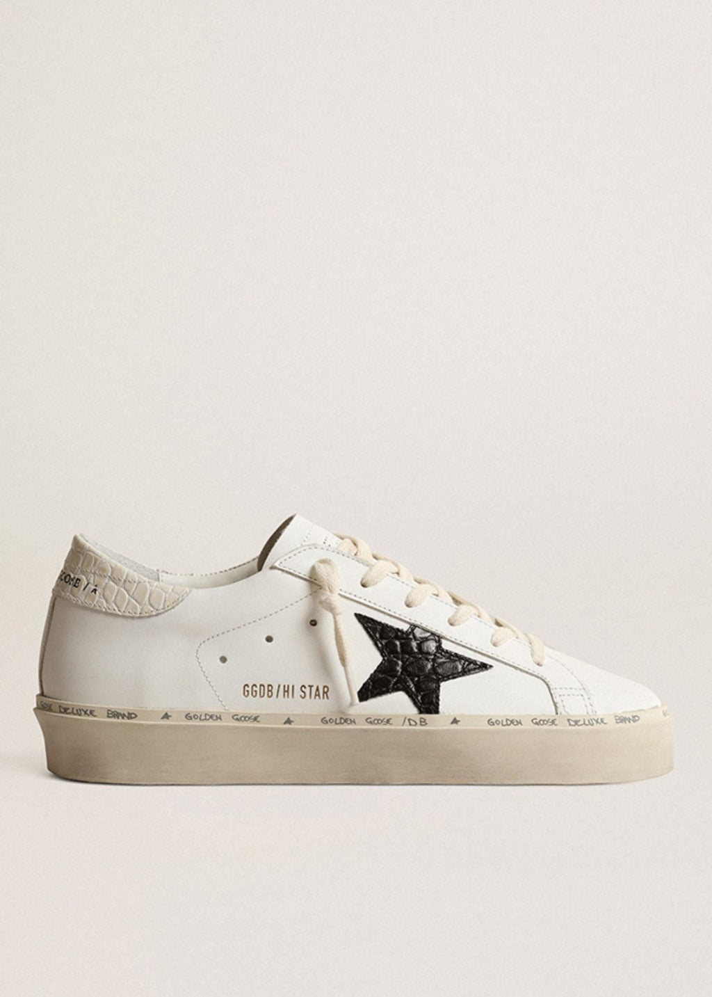Golden Goose Hi Star Crocco Black Sneaker | Tula's Online Boutique Tula Boutique