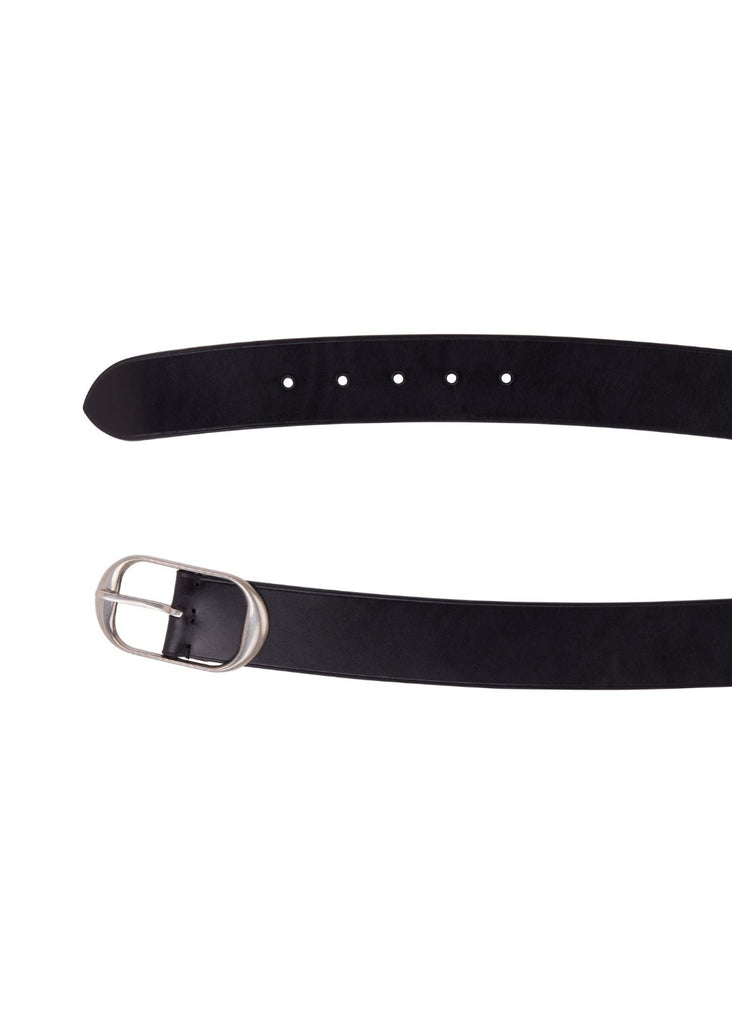 Nili Lotan Black & Silver Belt | Tula's Online Boutique 