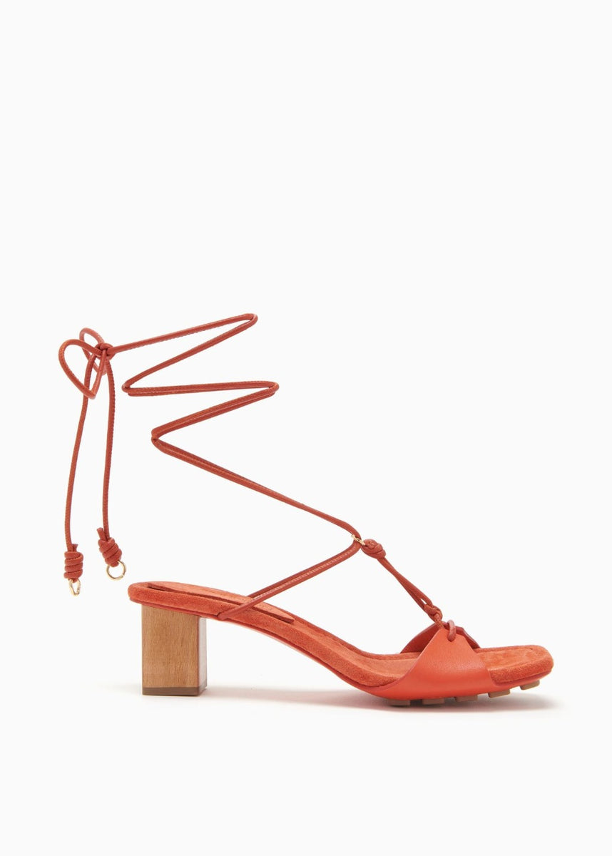 Ulla Johnson Loren Lace Up Midi Heels | Tula's Online Boutique – Tula ...