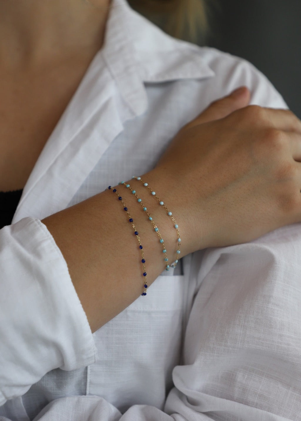 Gigi Clozeau Classic Gigi Bracelet in Baby Blue | Shop Tula