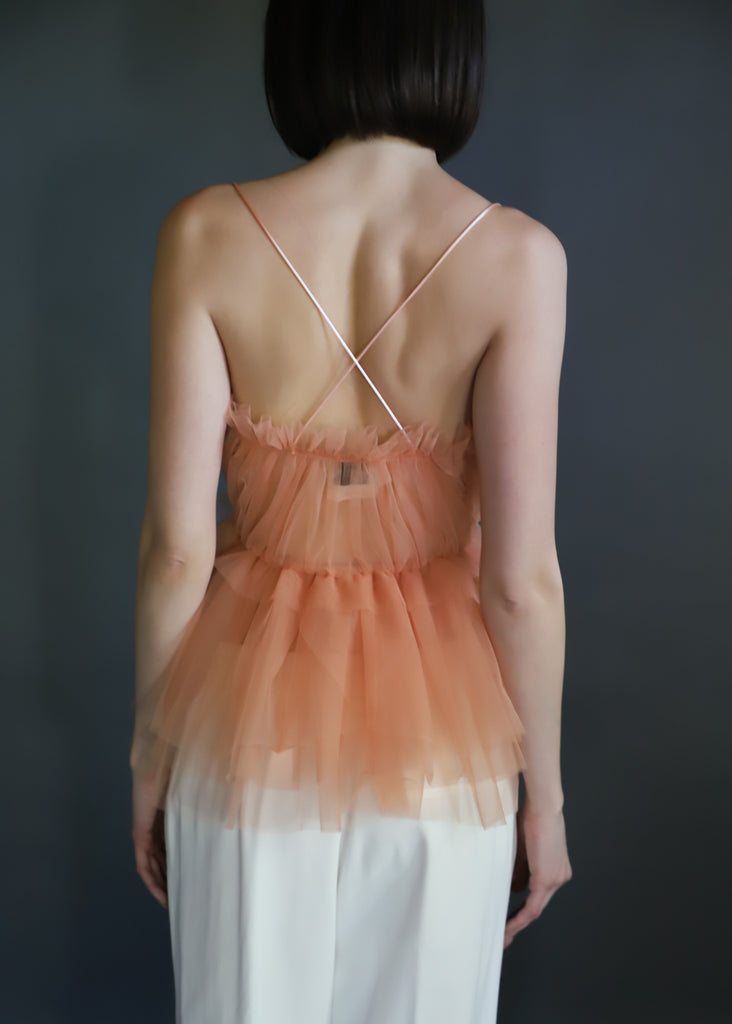 Forte Forte Tulle Flounce Top Back | Tula's Online Boutique