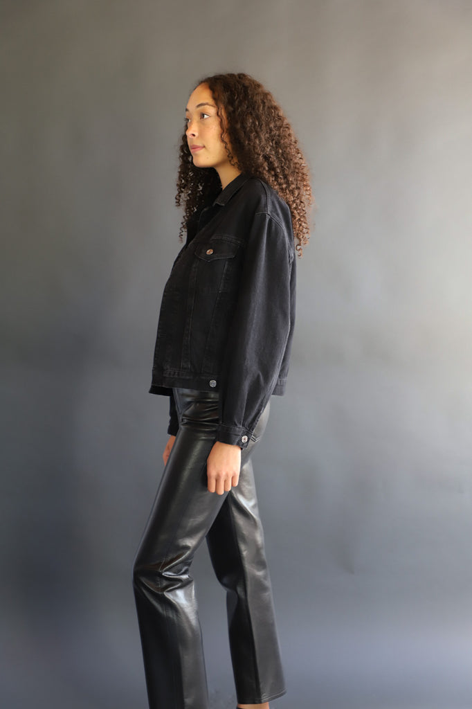 Charli Oversized Denim Jacket in Vega SIDE| Tula's Online Boutique