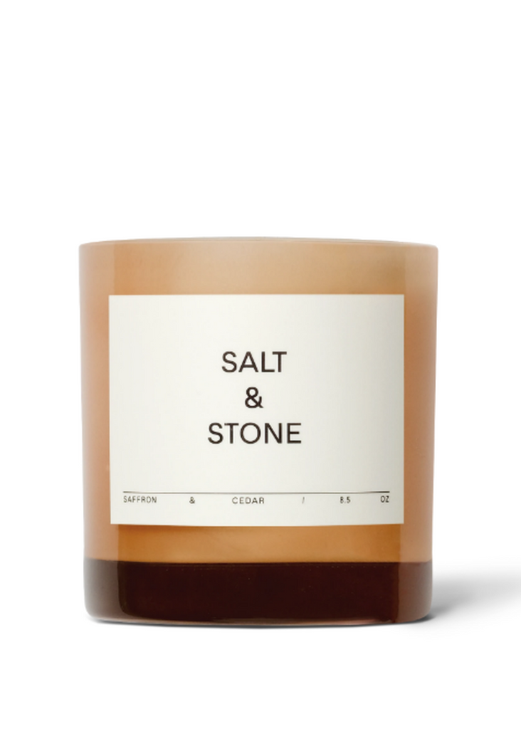Salt & Stone Saffron & Cedar Candle | Tula's Online Boutique