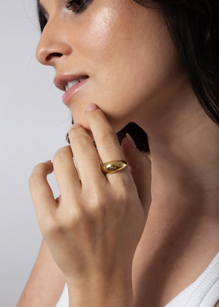 Miranda Frye Haven Ring in Gold Model | Tula's Online Boutique