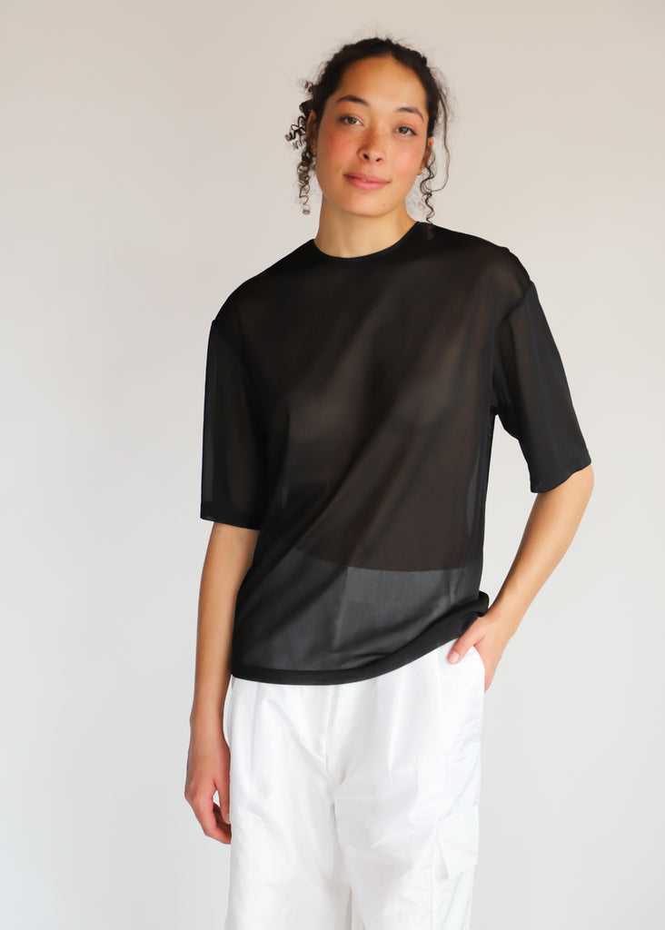 Tibi Sheer Gauze T-Shirt | Tula's Online Boutique