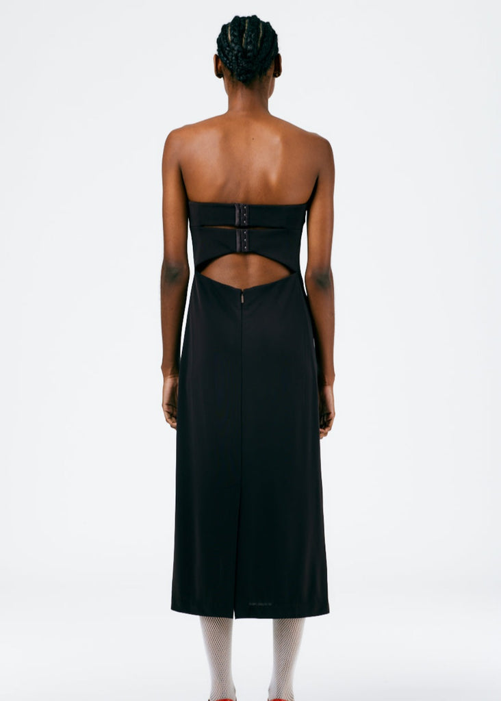 Tibi Jersey Strapless Midi Dress | Tula Online Boutique